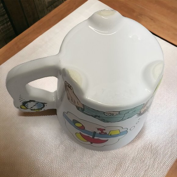 1991 Muggables Ceramic Footed Coffee Mug Humorous Collection Tea Hot Coco Cup - Picture 7 of 9